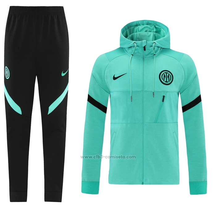 Chandal con Capucha del Inter Milan 2021-2022 Verde
